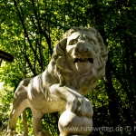 lion statue at Sollidens Slott, Öland, Sweden