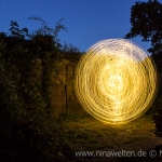 Lightpainting in front of Sollidens Slott, Öland, Sweden