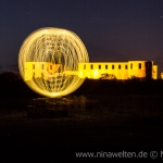 Lightpainting in front of Borgholms Slott, Öland, Sweden