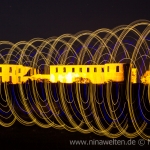 Lightpainting in front of Borgholms Slott, Öland, Sweden