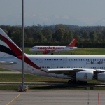 Airbus A380 at Munich airport